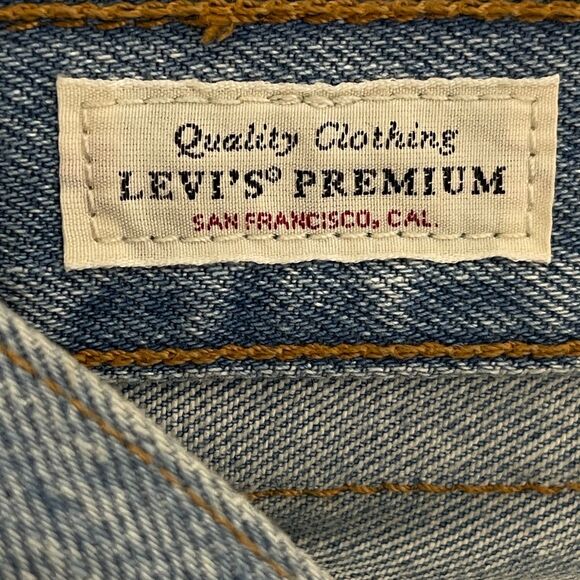 New Levi's 501 Skinny Ripped Big E High Rise Jeans Women's Size 32 x 28 - Picture 5 of 12